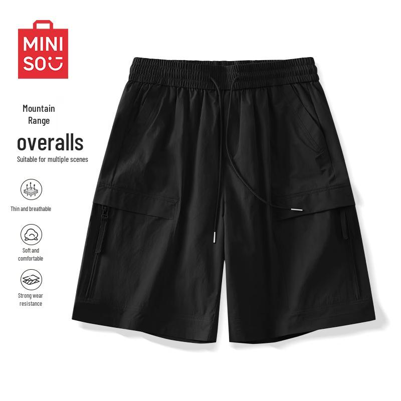MINISO Men s Summer Casual Cargo Shorts with Pockets L