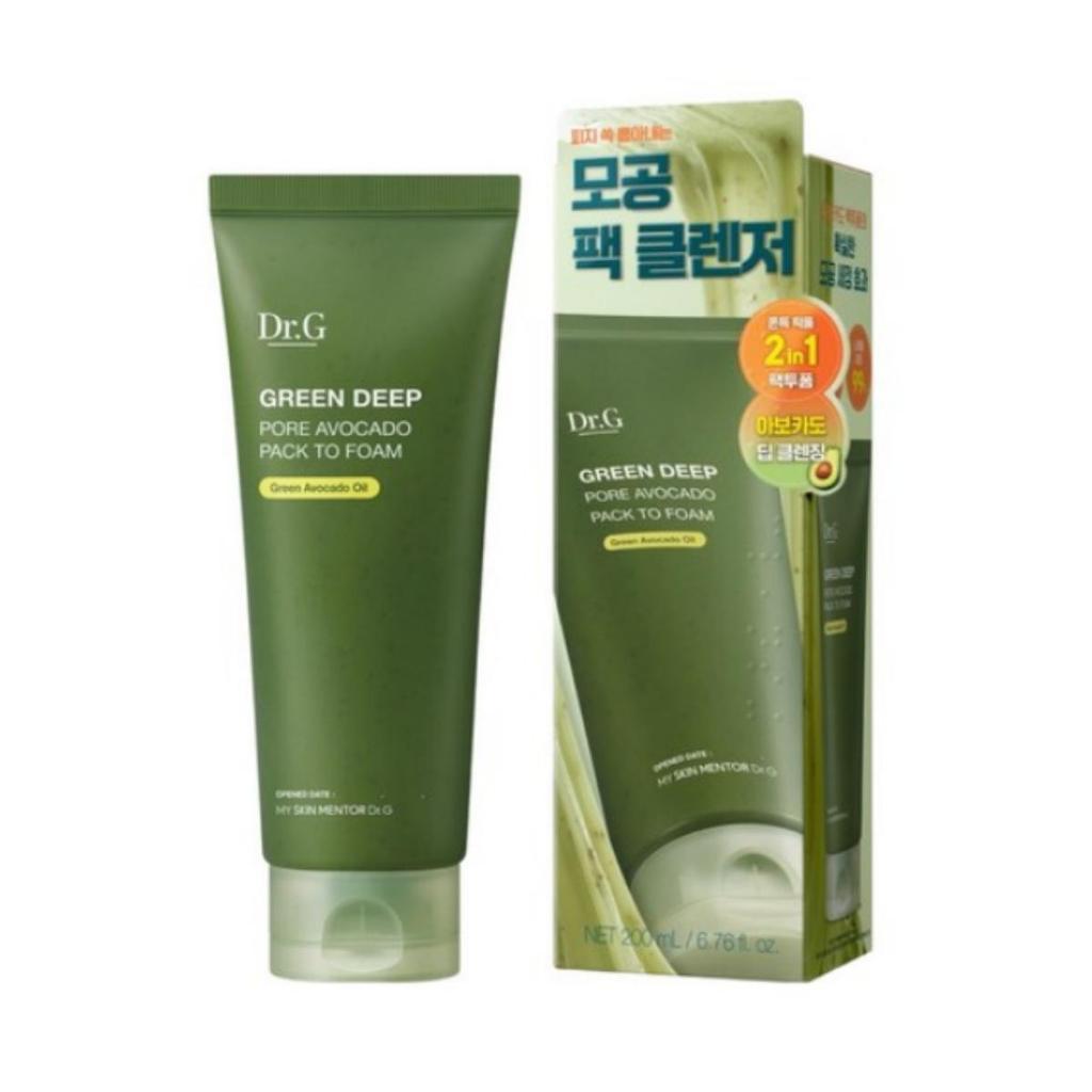 Dr.G Green Deep Pore Avocado Pack-to-Foam, 200ml, 1pc
