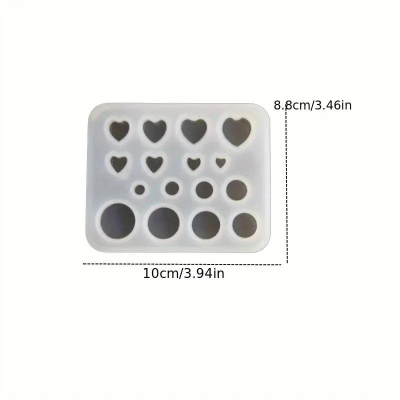 

Ear Stretching Mold Silicone Jewelry Molds Round Heart Shaped Ear Expander Moulds Perfect for DIY Ear Stretching Enthusiasts