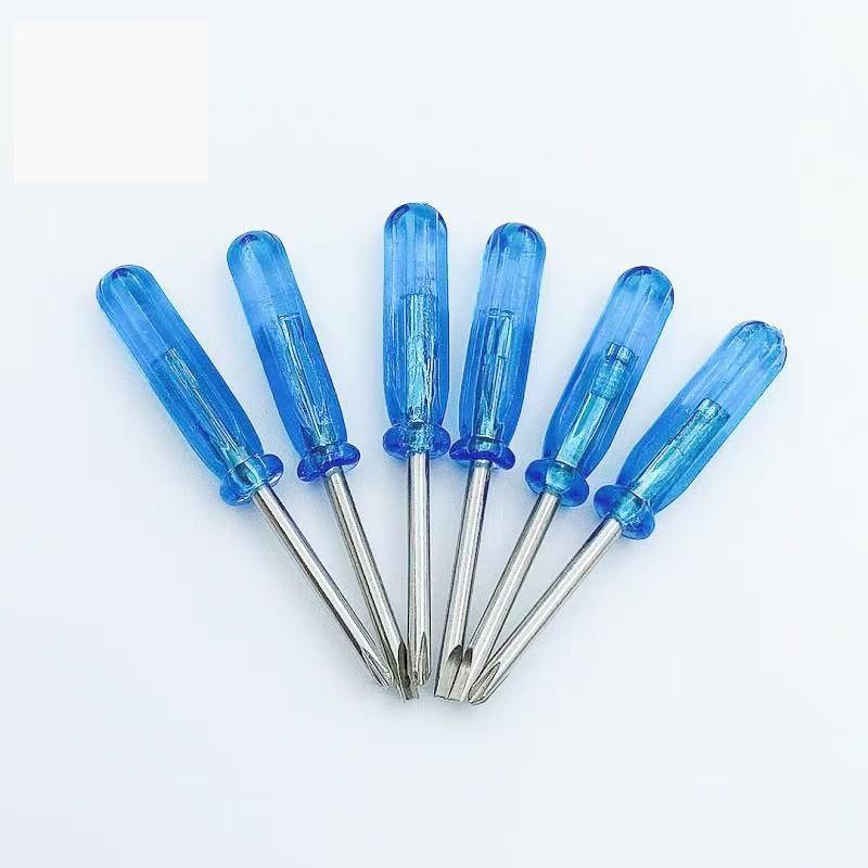 Small Multi-Tip Screwdriver Toy Gift: 45mm Blue, 65mm Red, 2.5 & 2.0 mm Tips