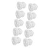 10 Pcs Sound Amplifier Dome Soft Silicone Anti Static Dual Layer Closed Sound Aid Tips