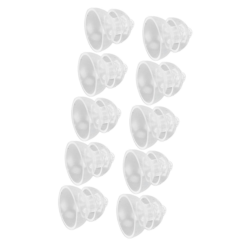 10 Pcs Sound Amplifier Dome Soft Silicone Anti Static Dual Layer Closed Sound Aid Tips