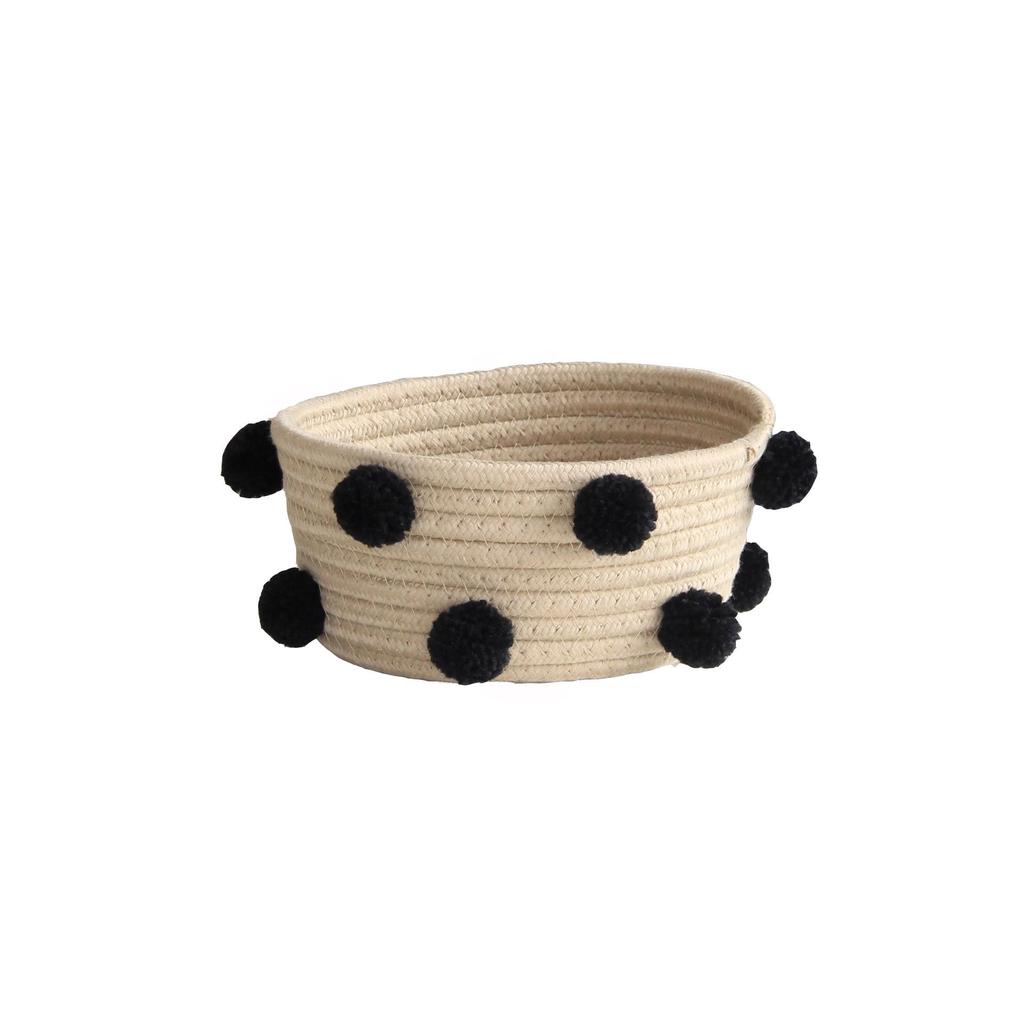 Nordic Style Cotton Rope Woven Storage Basket for Desktop Clutter