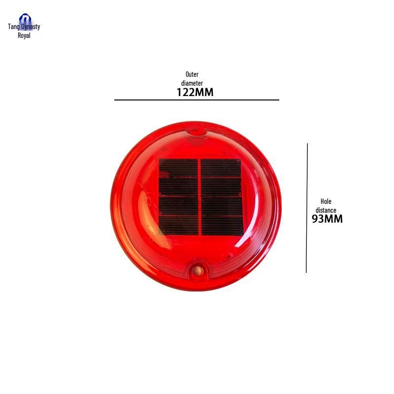 Solar Round Pillar Cap Warning Light