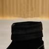 Women's Over-the-Knee Boots Slip-on Fleece-lined High-top Elastic Boot Women Plus Size Non-Slip Riding Boots Female