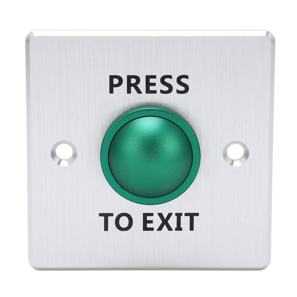Door Release Button Stainless Steel 12‑24V Push to Exit NO NC COM Switch Access Control Panel