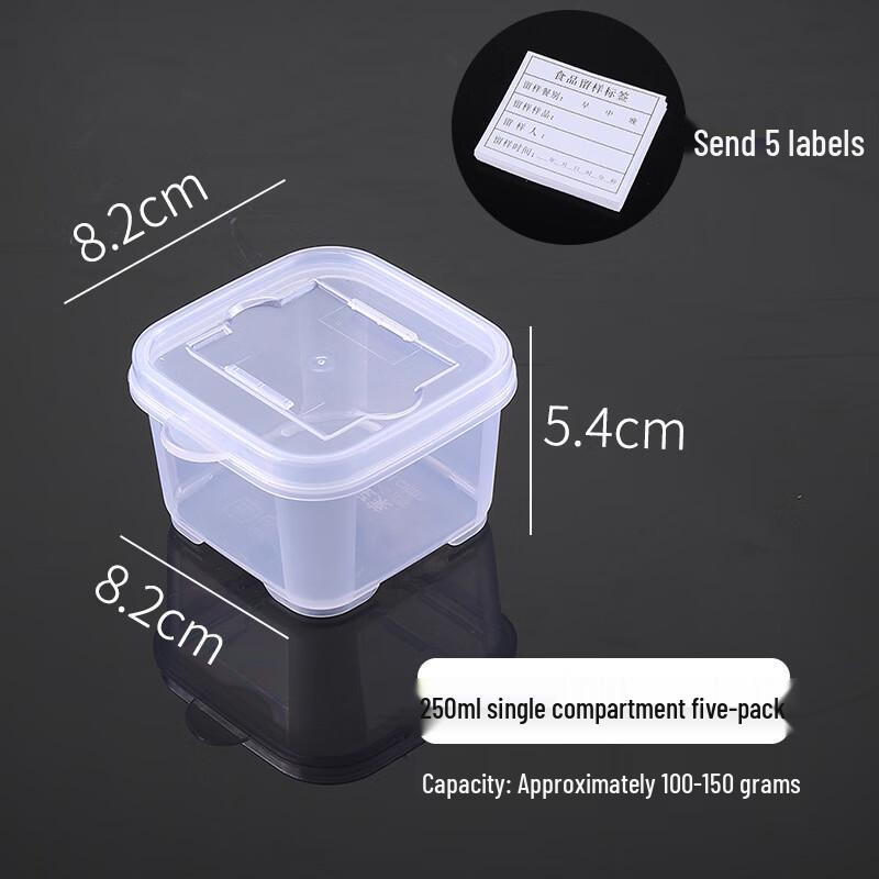 Qingwang 8-Compartment Plastic Food Sample Retention Box