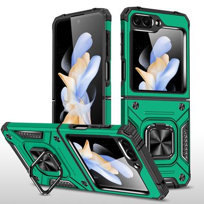 Wstrząsoodporne etui na telefon komórkowy dla Samsunga Galaxy Z Flip5 Flip 5 5G Zflip5 Twarda osłona ochronna ze stojakiem