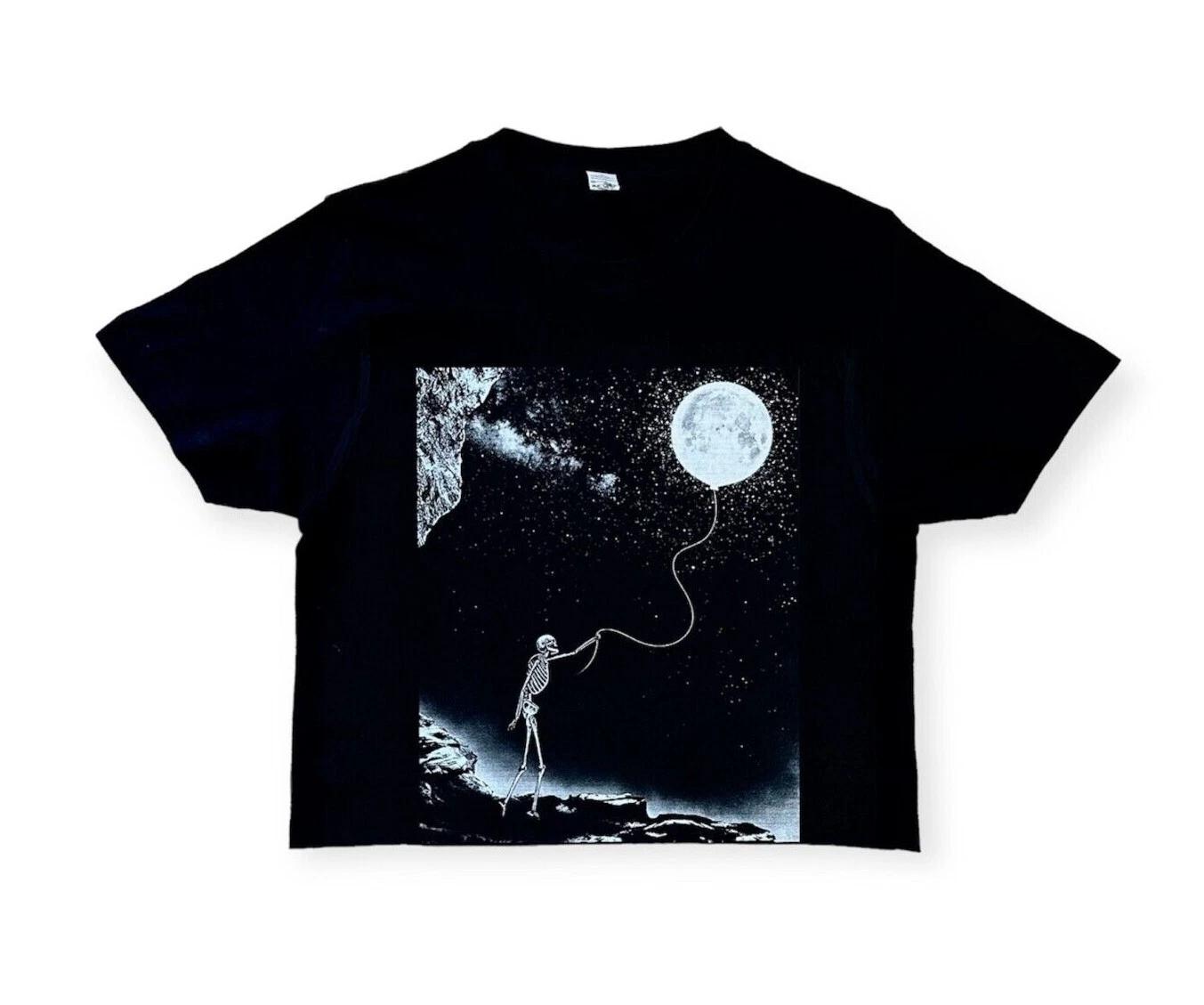 Moon Balloon skeleton cropped top shirt 3XL