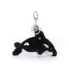Apricot Lamb Killer Whale Cute Soft Keychain Plush Toy, Perfect for Boys and Girls, Fits Kids Backpacks and Purses, 14cm