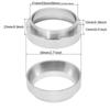 Barista Tamper and Dosing Ring Kit Aluminum Portable Filter Accessories for Espresso Machine Precise Powder Distribution