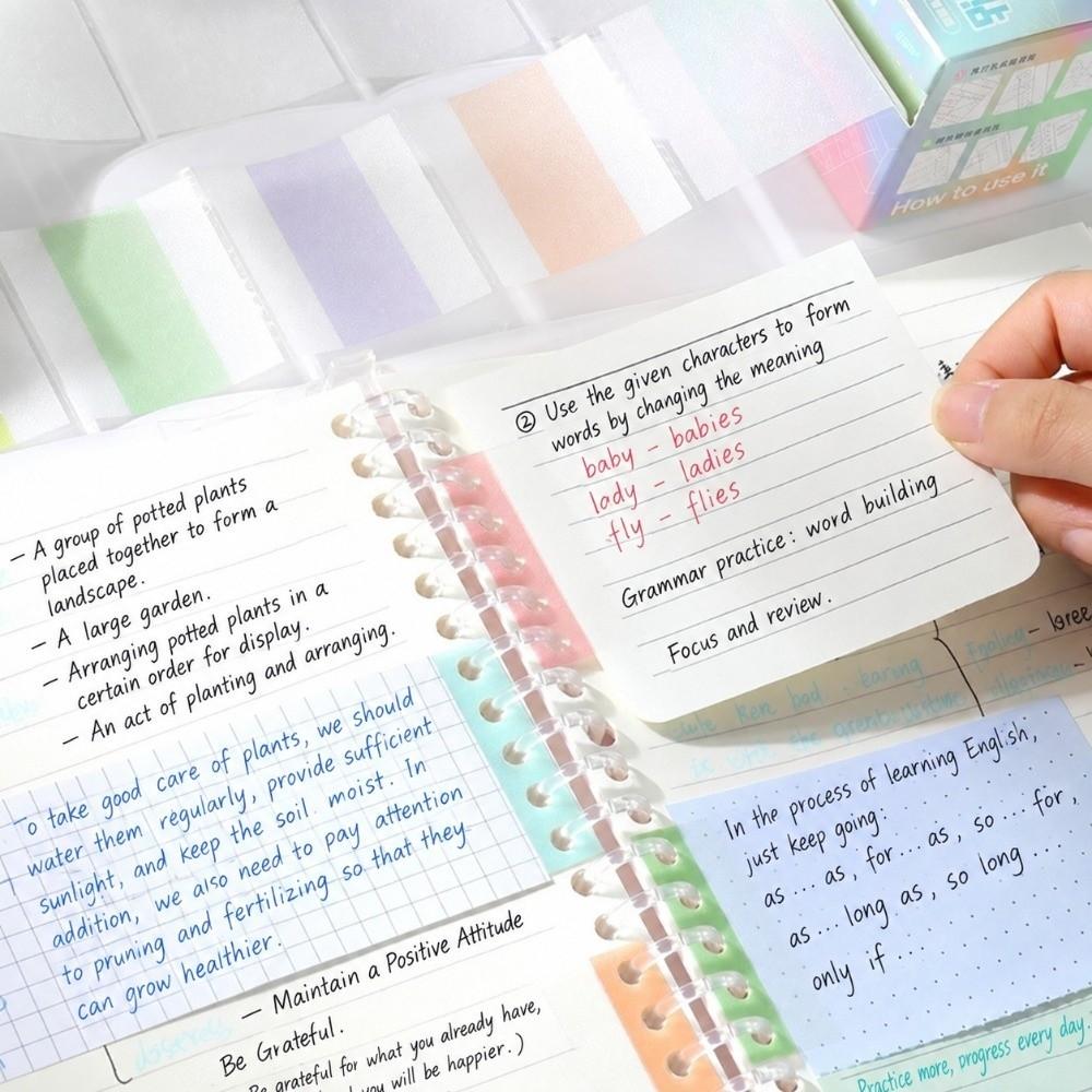126 Sheets Pearlescent Loose-leaf Hole Extension Labels Loose Leaf Hole Repair Sticker Ring Binder
