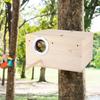 Wooden Durable Birds Nest Box Cockatiels Bird Breeding Box House Decoration