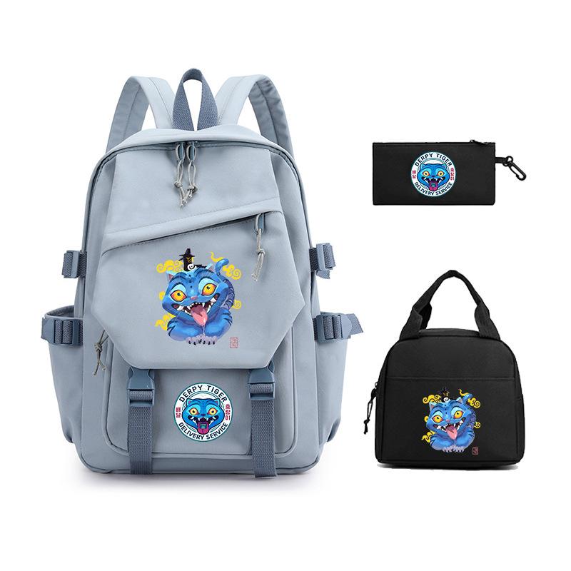 Demon Hunter Girl Group has the same peripheral cartoon printing children's backpack lightweight primary and secondary school schoolbag