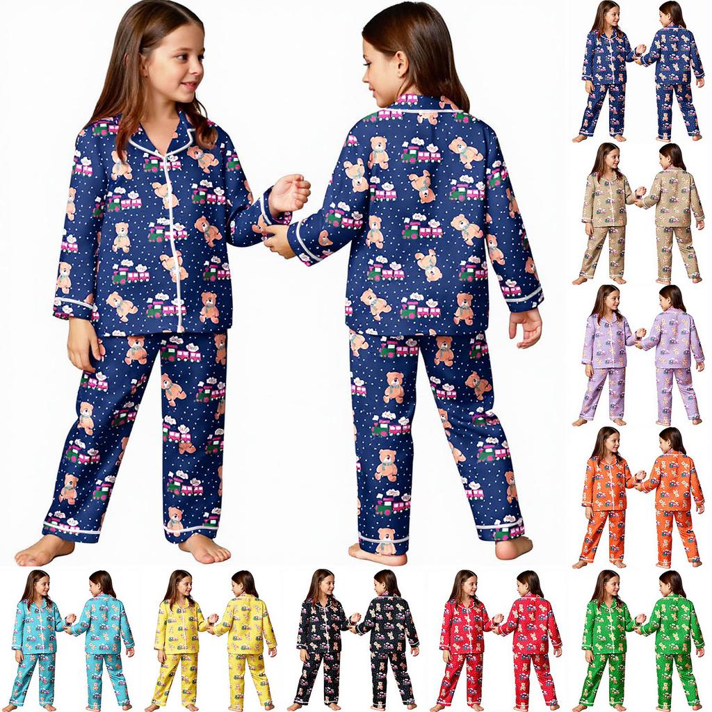 Children's Boys And Girls Pajamas Home Sets