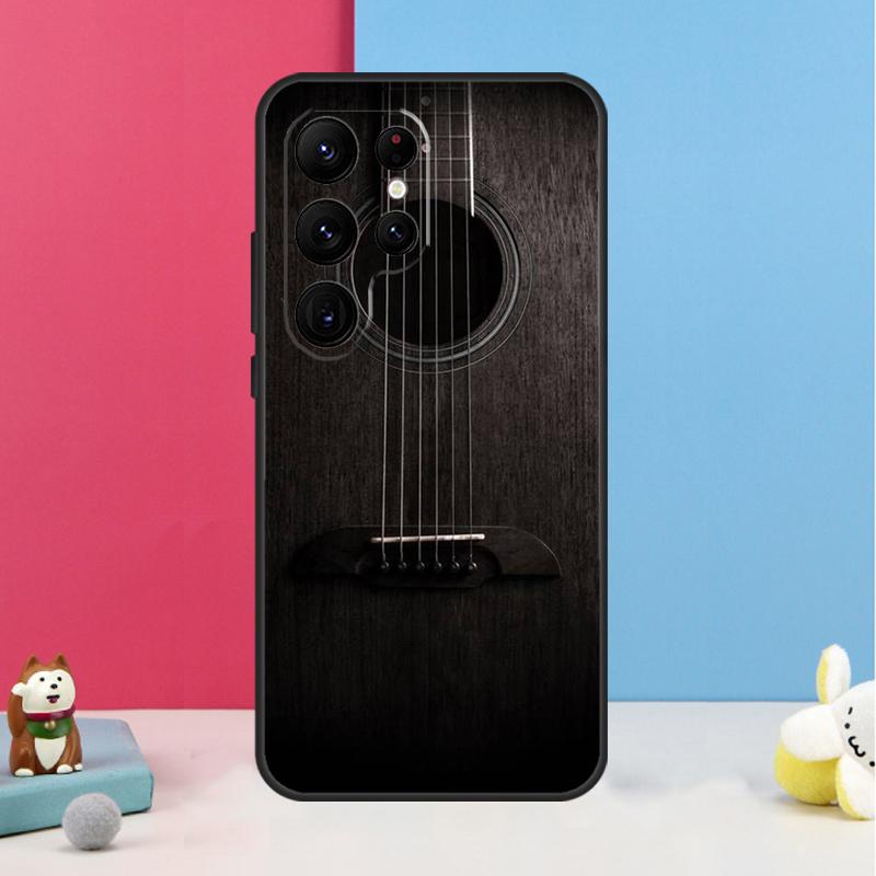 Vintage Music Guitars Case For Samsung Galaxy S23 Ultra S24 S22 Note 20 10 Plus S8 S9 S10 S21 S20 FE Back Cover
