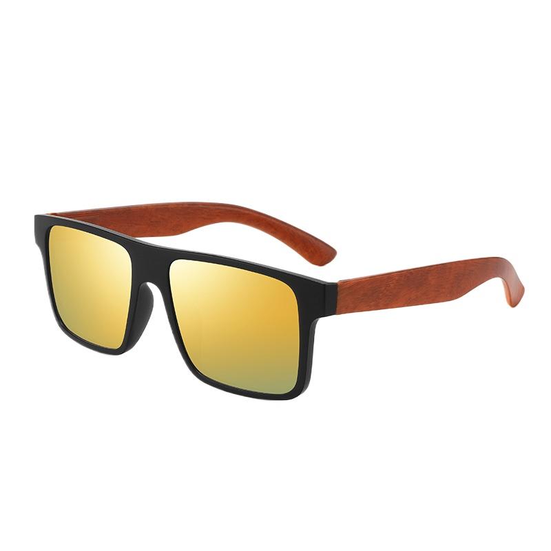 New Retro Uv Resistant Bamboo And Wood Sunglasses Summer Men'S Outdoor Sunshade Driving Eyeglasses Uv400