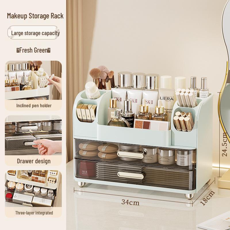 Kosmetischer Organisator: Make-up-Pinsel, Lippenstift, Lidschatten & Schreibwaren Aufbewahrungsröhre