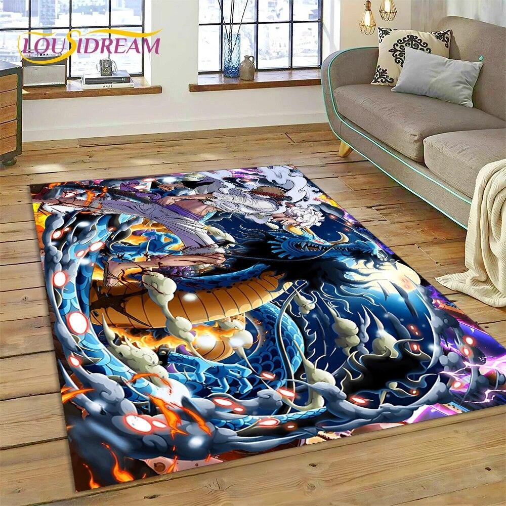 3D Cartoon HD One PIECE-E Anime Carpet Rug for Home Living Room Bedroom Sofa Doormat Decor,kids Area Rug Non-slip Floor Mat Gift