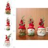 Christmas Resin Gnome Santa Snowman Miniature Decoration For Holiday Festive Decor