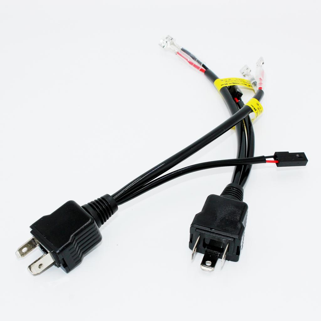 H4 LED Relay Harness For Bi-led Projector LenAs LED Bulbs H4 Socket Cable Wiring LED Headlight Connector Car Lights Accessories