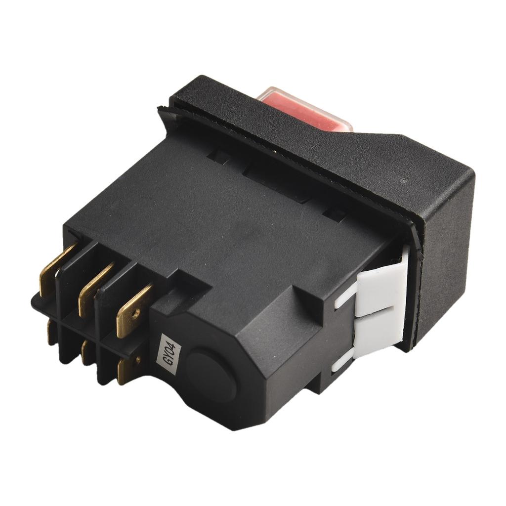 127V Pushbutton KJD17 Switch Wet Or Damp Environments Color Black Waterproof Pushbutton Switch Reliable Performance