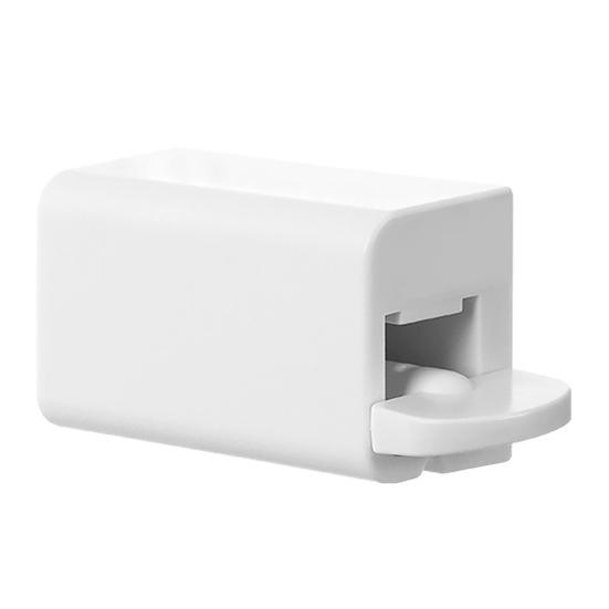 

Toothpaste Squeezer Wall Mount Toothpaste Tube Holder No Drill Adhesive Clamp Organizer for Bathroom білий