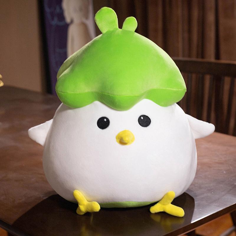 Nové kuřecí stehýnko kuřecí měkké perníkové kuřecí panenky dekorace kreslená simulace ovocná zvířata plyšová hračka polštář narozeninové dárky
