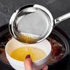 1/2 szt. Stal nierdzewna Drobnooczkowy durszlak Łyżka Cedzak Filtr do oleju Cedzak do żywności z uchwytem Bardzo drobny cedzak Gadżet kuchenny do zup i