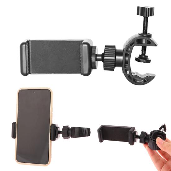 Mobile Phone Holder Portable Phone Stand Clamp for All Smartphones Adjustable Rotatable Stable Grip Phone