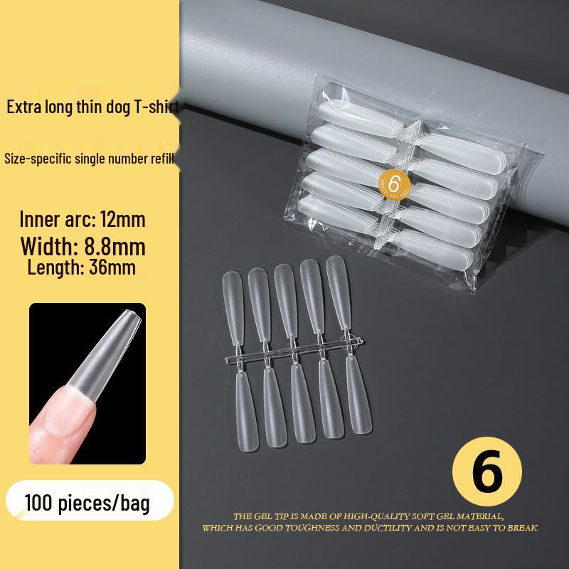 

Jia Naisi Handmade Extra Long T-Shaped Wearable Manicure Nail Pieces