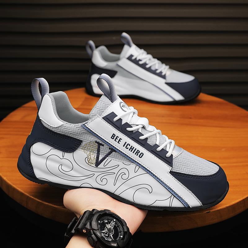 Men's shoes new sports shoes summer breathable tide brand high-end heightening sole shoes