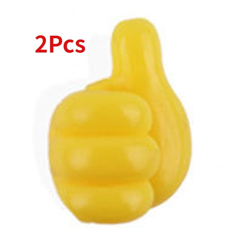

Multifunction Thumb Hook Car Hook Wire Organizer Wall Hook Hanger Strong Kitchen Bathroom Wall Storage Holder Auto Accessories жёлтый