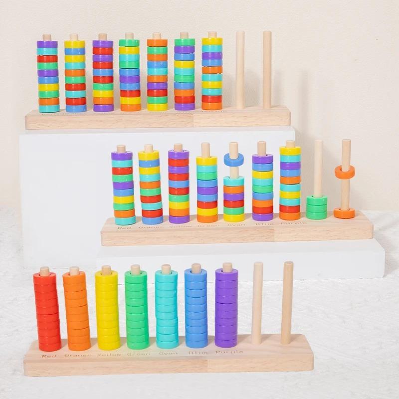 Wooden Montessori Colors Cognitive Matching Game Early Learning Educational Toys For Children Kids Logical Thinking Training