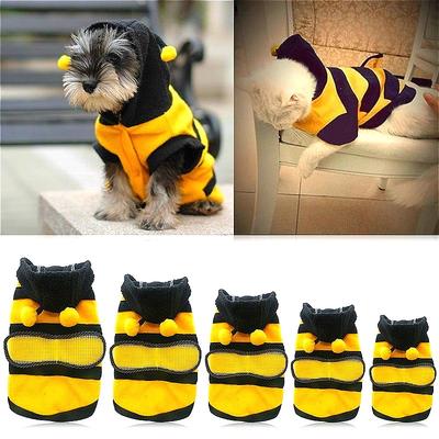 Albină Pet Cățeluș haină Îmbrăcăminte ținută haine fleece câine pisică hanorac costum de lux