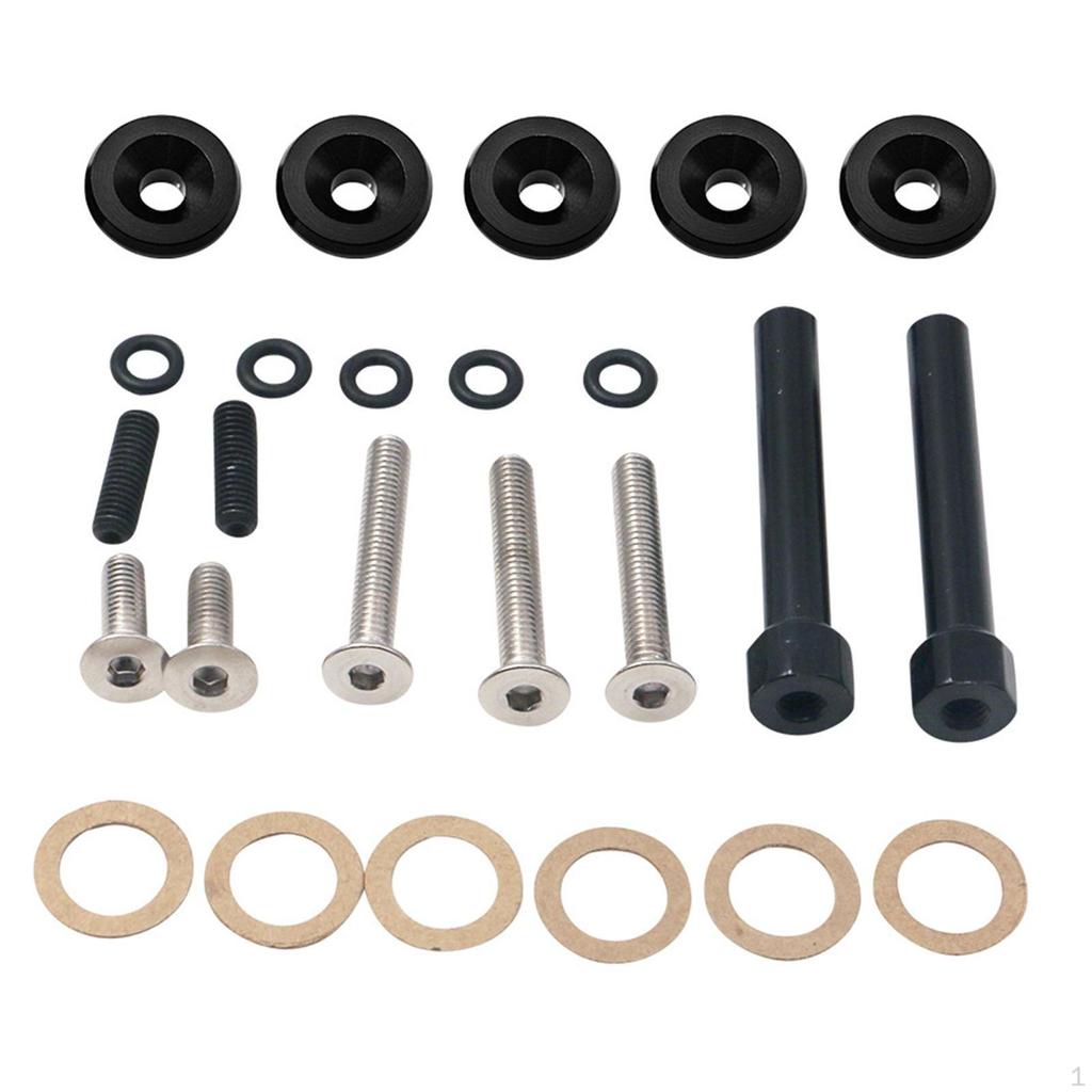 Engine Valve Cover Washer Bolt Set Aluminium Spare Parts Assembly Easy Installation Car Accessories