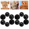 100Pcs Stylish Black Plastic Decor Eyes for DIY Craft Projects Stuffed Animal Accessories Creative Artificial Eyes Aesthetic Fun