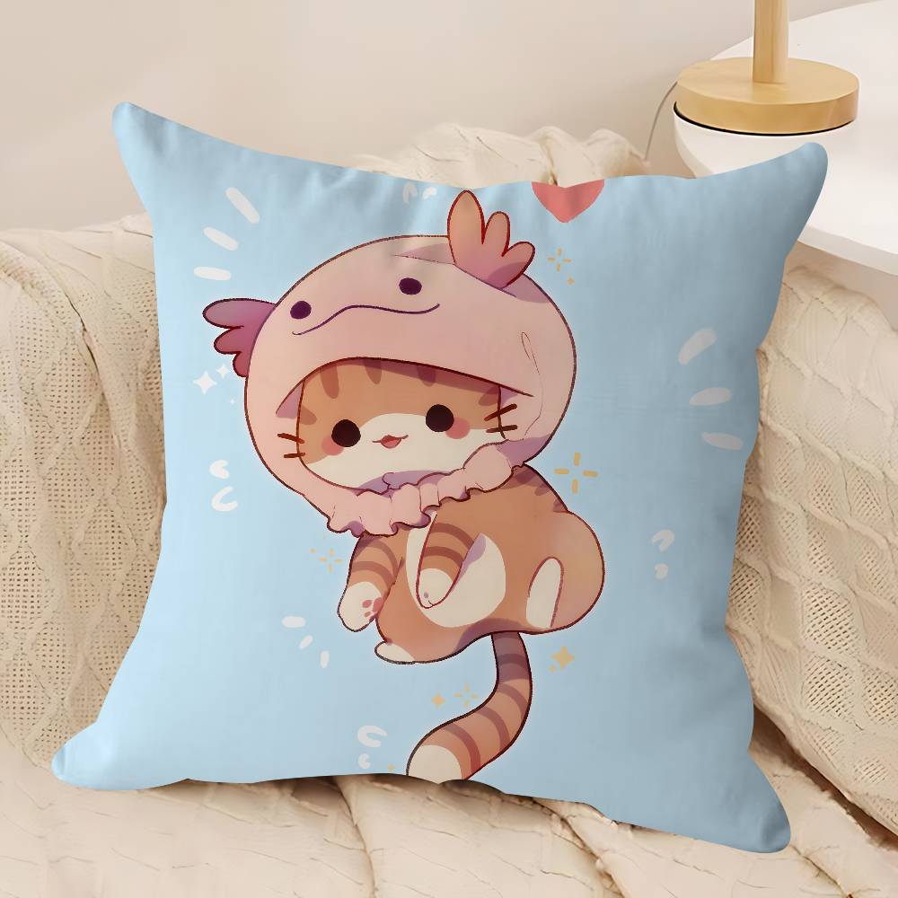 Kreskówkowe Urocze Zwierzątka Poszewka na Poduszkę 30x50 Poliester Poduszki Sofowe Dekoracyjne Poduszki Dekoracja Domu Poszewka