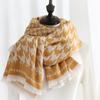 Imitation Cashmere Scarf Winter Women's Sweet Mid-length Scarf Warm Print Scarf Shawl
