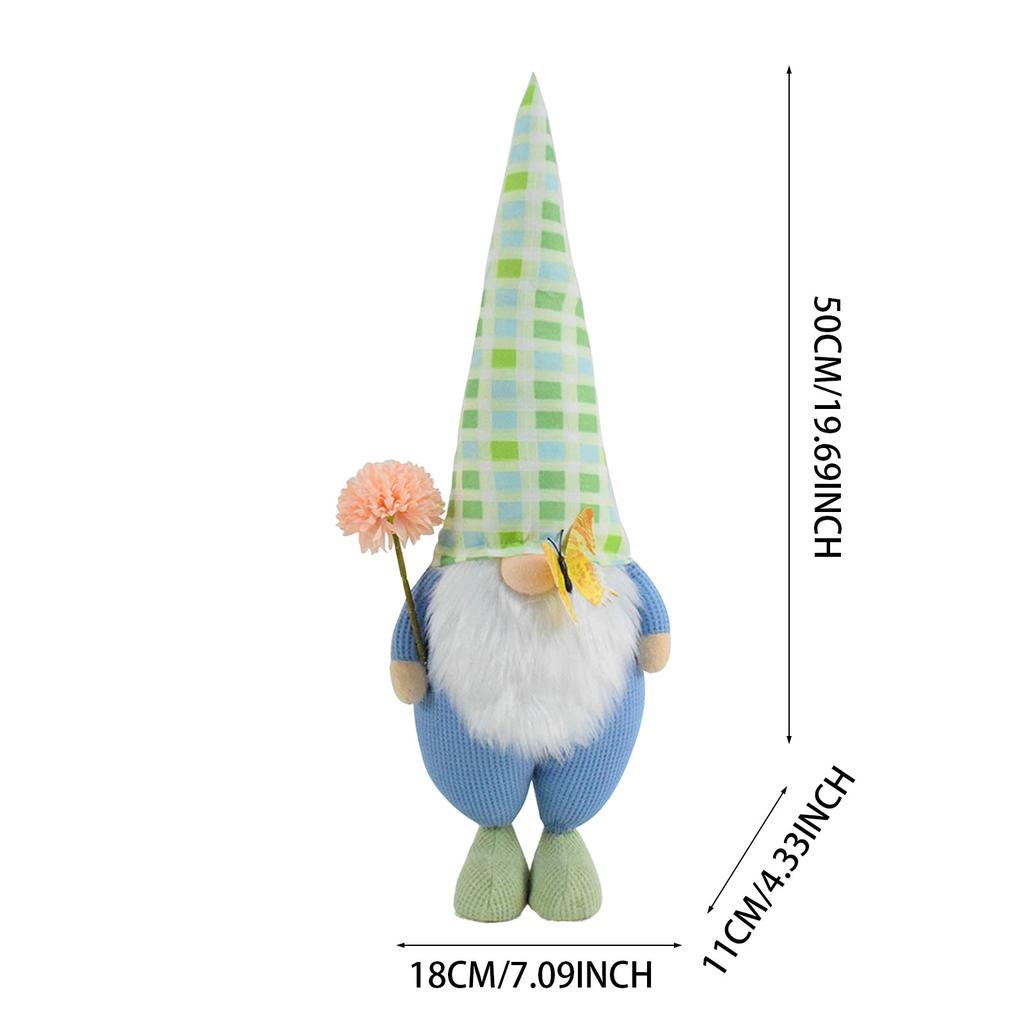 Spring Gnomes Plush Handmade Scandinavian Tomte Decorations Stuffed Gnomes Plushie Ornaments Household Table Doll Ornaments