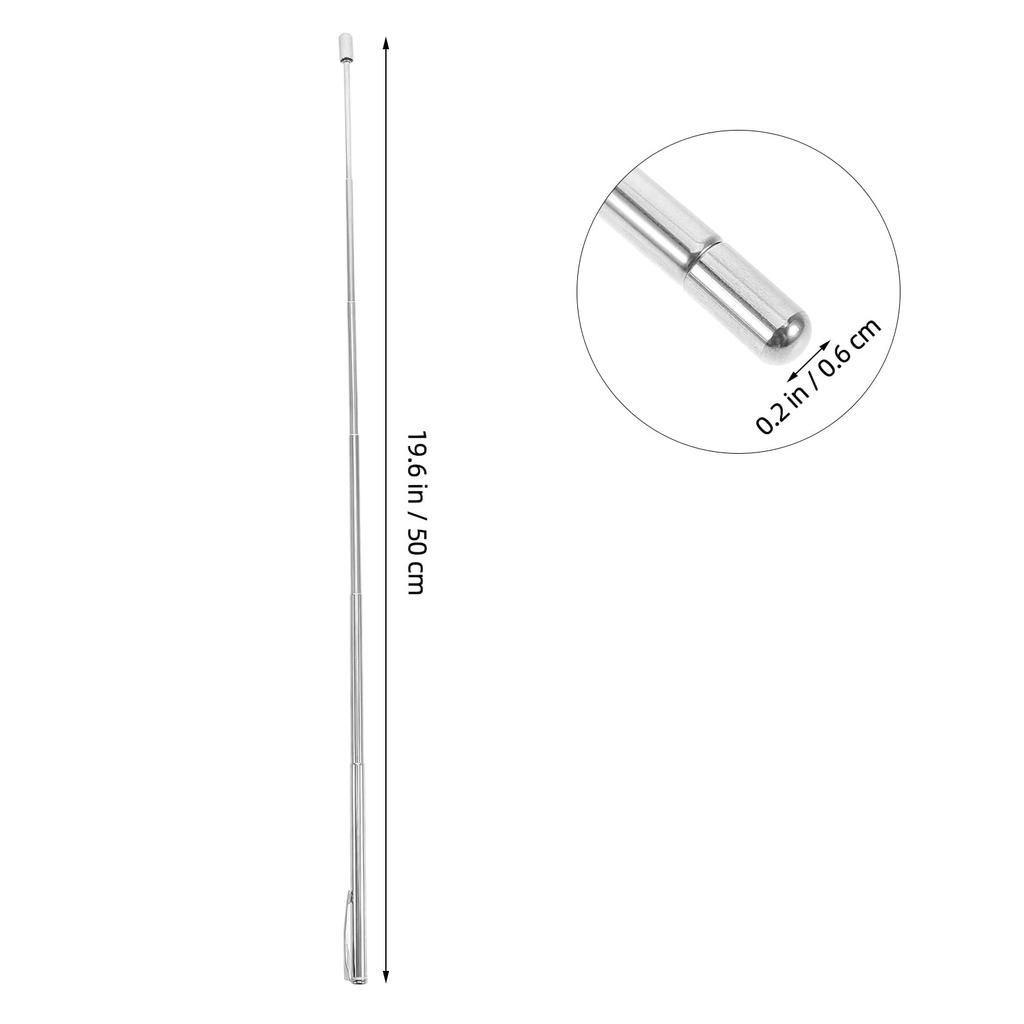 VICASKY Music Baton Stainless Music Band Accessories Baton, Steel, Retractable, Conductor, Teaching, Choir, Durable, Lightweight, Concert,