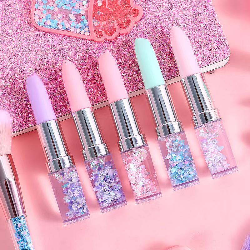 

2024 Creative Heart-Shaped Glitter Gel Pen - Trendy and Cute for Students Purple