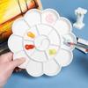 1-5pcs Painting Palette, 18 Wells Plastic Paint Tray Pallet Reusable Flower Paint Palette for Artists Acrylic Watercolor Oil