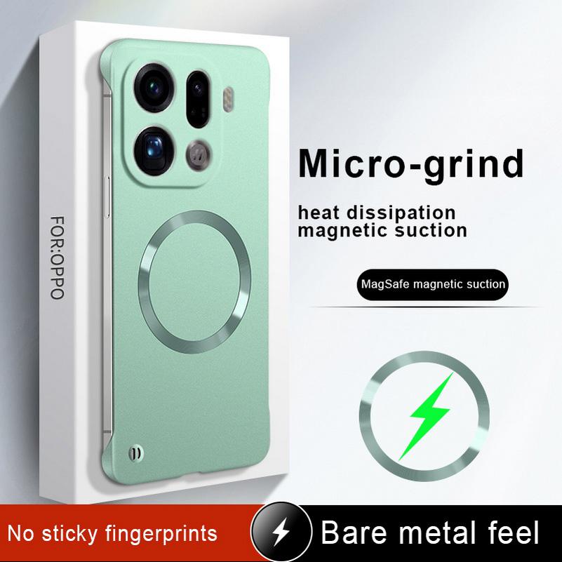 Slim Bezels Magsafe Magnetic Phone Case for OPPO Find X9 Pro x9 X8 Ultra X8s +X8 Pro X7 Reno 14 Pro 13 12 Camera Protect Cover