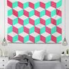 Office Living Room Tapestry Simple Line Geometric Pattern Hanging Cloth Home Wall Decoration Tapestry