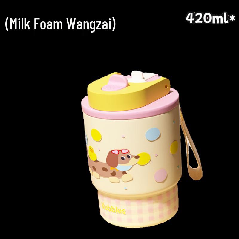 MRSIKEY Xiaoli Cartoon 316SS Dual-Drink Thermos, 420ml