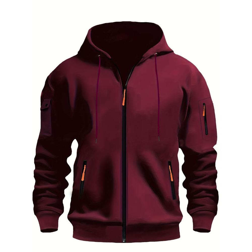New Men's Hoodie Quarter Zip Hoodies Pocket Sports&Outdoor Streetwear Cool Casual Spring Fall Clothing Hoodies Sweatshirts