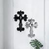 Miniso Vintage Cross Ornament Retro Carving Cross Decoration Home Living Room Bedroom Wall Decoration Gift