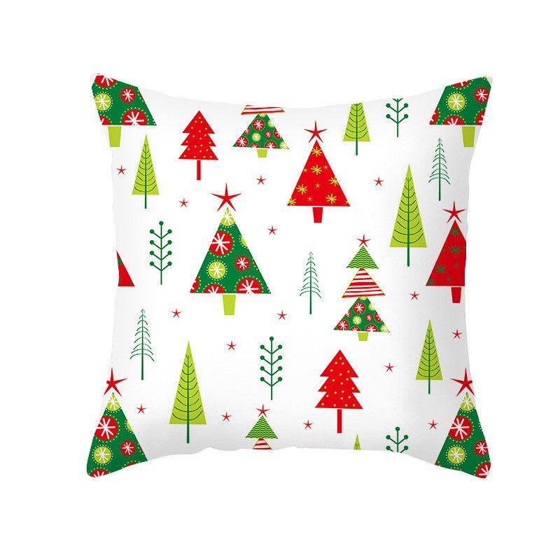 Luxuriously Soft 18 Inch Merry Christmas Cushion Cover With Santa Claus And Holiday Colors