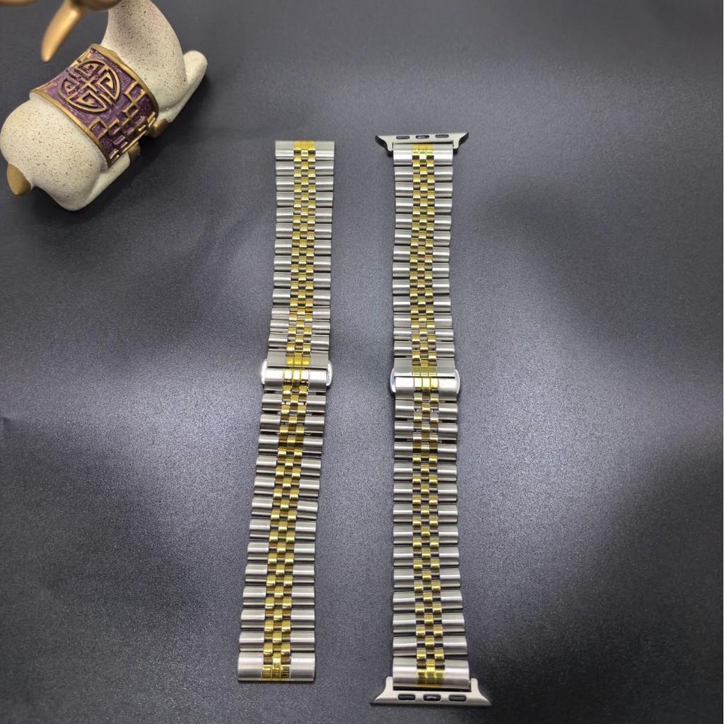Cinturino in Acciaio Inossidabile Solido Compatibile Apple & Huawei per GT5/iWatch S10